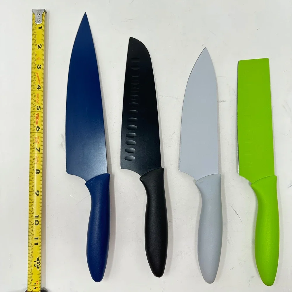 Kai Pure Komachi 2 Kitchen Knife Set 4 Piece Coated Stainless Steel with Sheaths